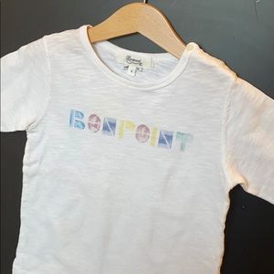 Bonpoint White Washed Logo T-shirt, 3 Years